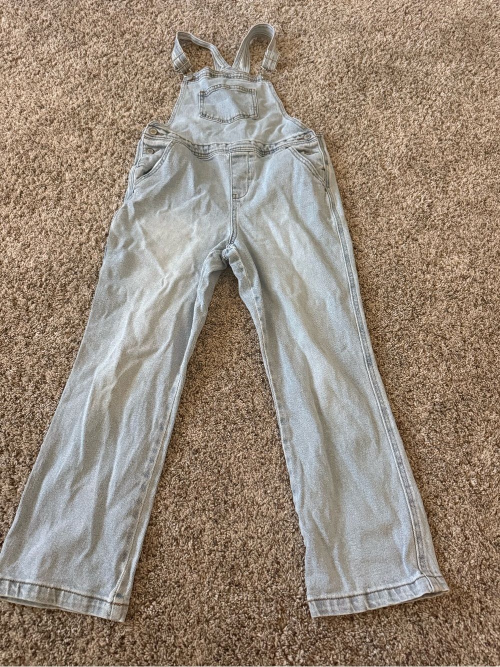 art class Light Wash Denim Overalls in Pale Blue